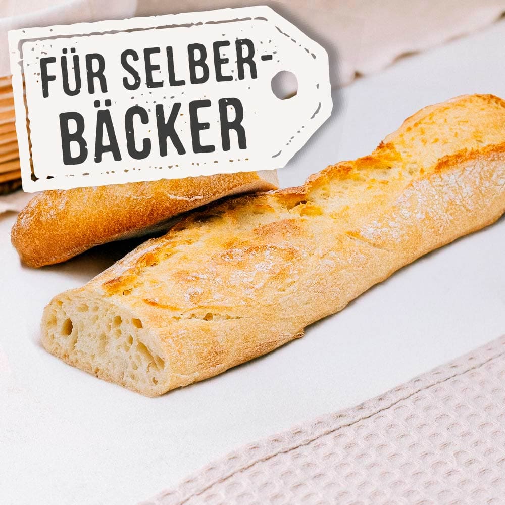 Classique für Selberbäcker – Weizenbaguette mit offener Krume und knuspriger Kruste